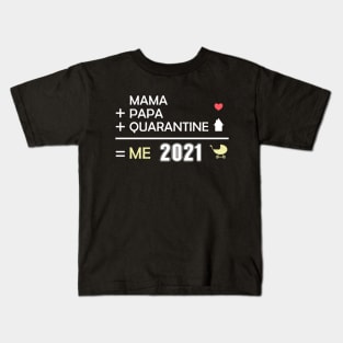 Baby 2021 Funny Virus Quarantine Love Pregnant Present Kids T-Shirt